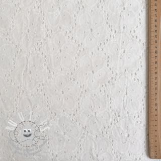 Tissu coton EMBROIDERY 2 side Camelia