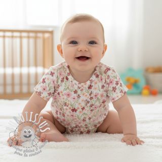 Tissu double gaze/mousseline Flowers Sisi digital print