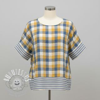 Tissu double gaze/mousseline DOUBLE SIDED Summer Check