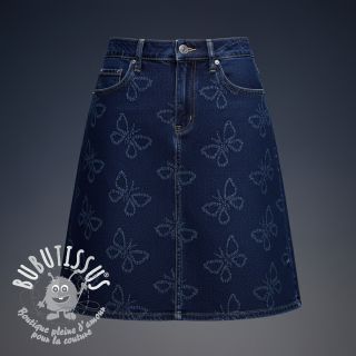 JEANS DENIM JACQUARD Butterflies