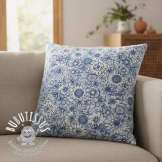 Tissu déco Linenlook Bloom Fully Mix digital print