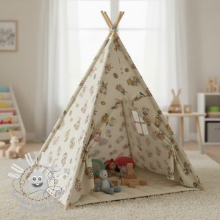 Tissu déco Linenlook Tomte Easter Egg digital print