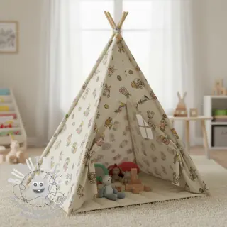 Tissu déco Linenlook Tomte Easter Egg digital print