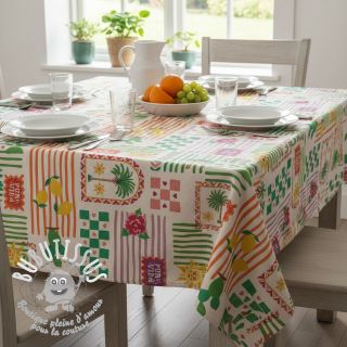 Tissu déco Linenlook Pura Vida Patch digital print