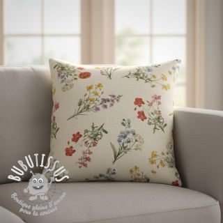 Tissu déco Linenlook Delicate Floral Field digital print