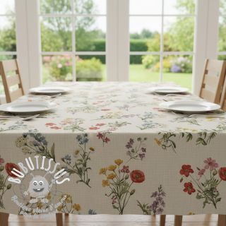 Tissu déco Linenlook Delicate Floral Field digital print