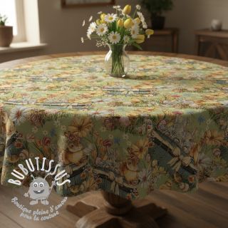 Tissu déco GOBELIN premium Playful Easter Scene