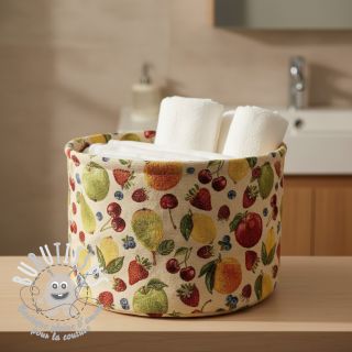 Tissu déco GOBELIN premium Sweet Fruit Mix