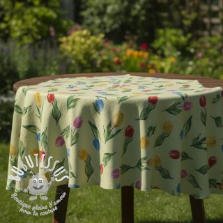 Tissu déco Tulip Flower Field digital print