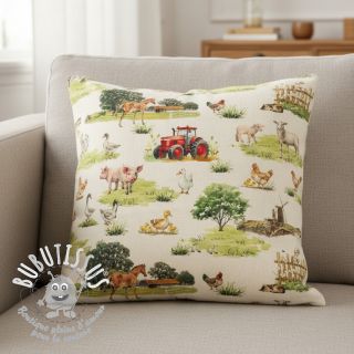 Tissu déco Cosy Farm Animals digital print