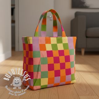 Tissu déco Joyful Block Patch digital print