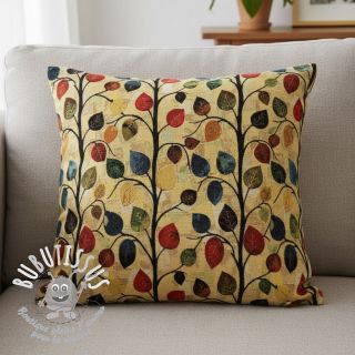 Tissu déco GOBELIN premium Leaves Funky Arty