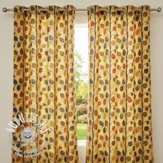 Tissu déco GOBELIN premium Leaves Funky Arty