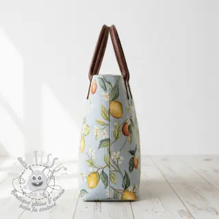 Tissu déco GOBELIN premium Citrus Orange Lemon