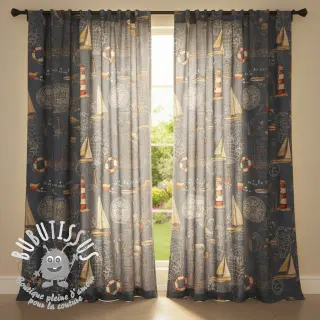 Tissu déco GOBELIN premium Coast Lighthouse Sea