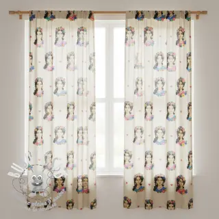 Tissu déco Linenlook premium Viva Flower Girl