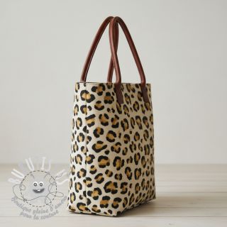 Tissu déco Linenlook premium Leopard Animal Print