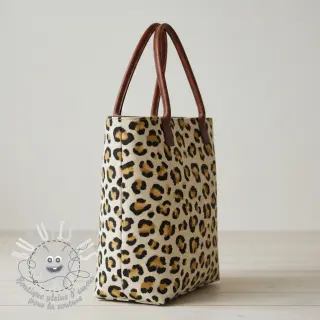Tissu déco Linenlook premium Leopard Animal Print
