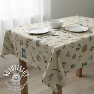 Tissu déco Linenlook premium Bake Off Doodle