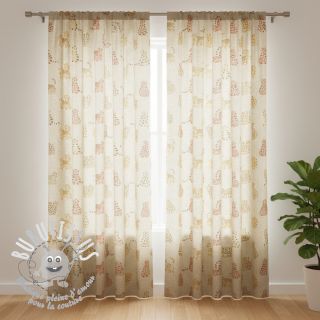 Tissu déco Linenlook premium Cute Wild Cat