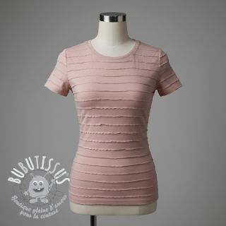 Jersey RUFFLES powder pink
