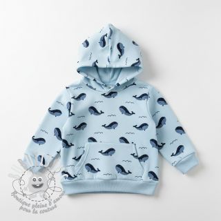 Sweat envers minkee JOGGING Whales blue