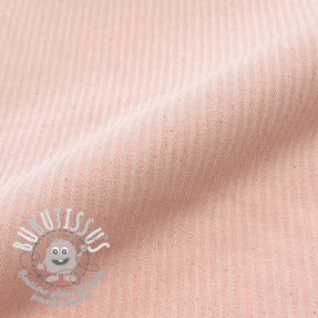 Tissu déco DOBBY Colored stripe light pink