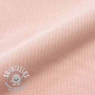 Tissu déco DOBBY Colored stripe light pink