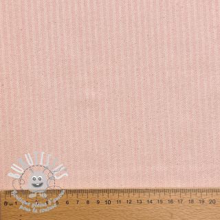 Tissu déco DOBBY Colored stripe light pink
