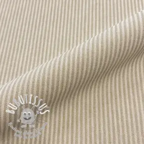 Tissu déco DOBBY Colored stripe sand