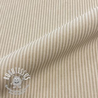 Tissu déco DOBBY Colored stripe sand