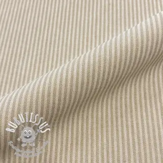 Tissu déco DOBBY Colored stripe sand