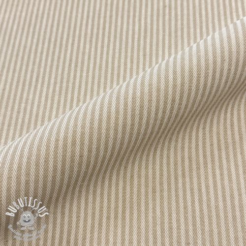 Tissu déco DOBBY Colored stripe sand