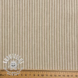 Tissu déco DOBBY Colored stripe sand
