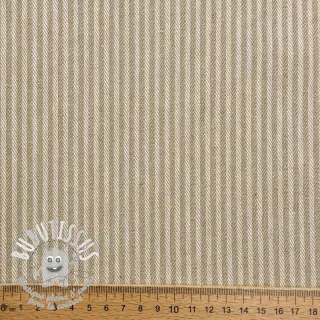 Tissu déco DOBBY Colored stripe sand