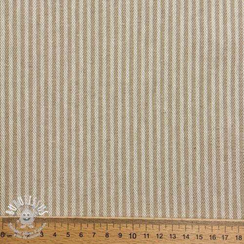 Tissu déco DOBBY Colored stripe sand