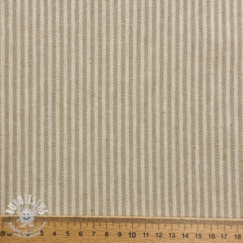 Tissu déco DOBBY Colored stripe sand
