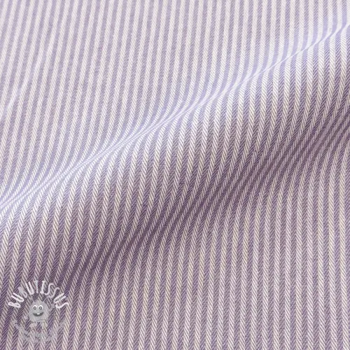 Tissu déco DOBBY Colored stripe lavender