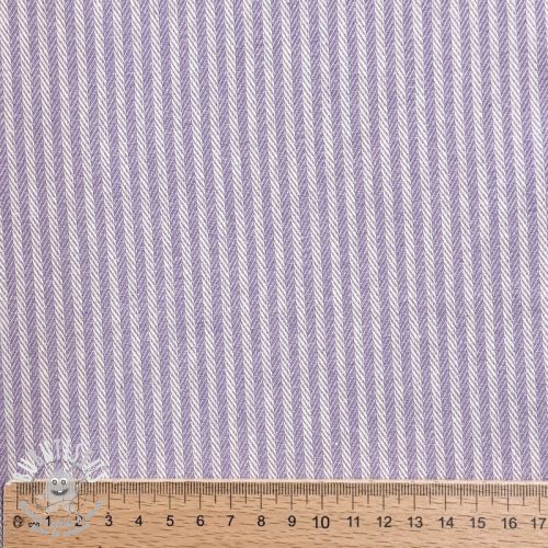 Tissu déco DOBBY Colored stripe lavender