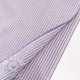Tissu déco DOBBY Colored stripe lavender