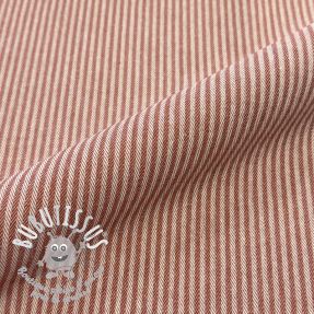 Tissu déco DOBBY Colored stripe dark orange