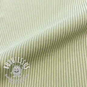 Tissu déco DOBBY Colored stripe light green