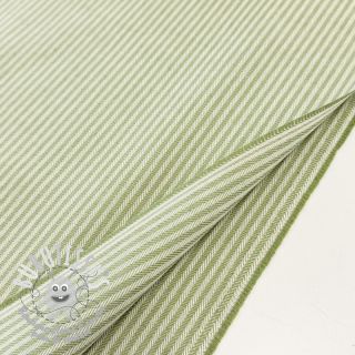 Tissu déco DOBBY Colored stripe light green