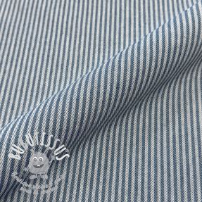 Tissu déco DOBBY Colored stripe blue