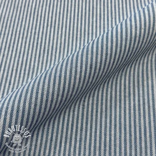 Tissu déco DOBBY Colored stripe blue