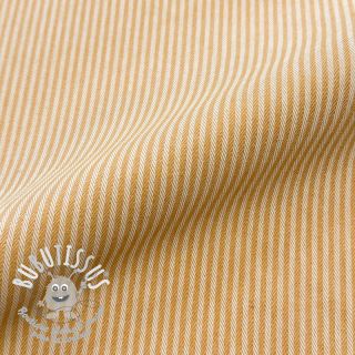 Tissu déco DOBBY Colored stripe ochre