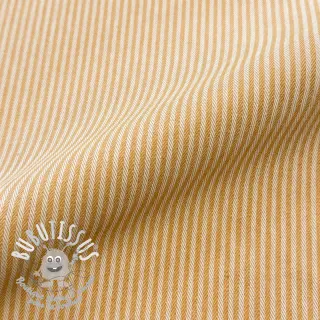 Tissu déco DOBBY Colored stripe ochre