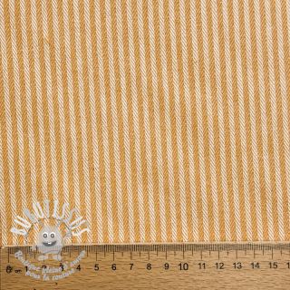 Tissu déco DOBBY Colored stripe ochre