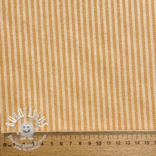 Tissu déco DOBBY Colored stripe ochre