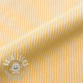 Tissu déco DOBBY Colored stripe warm yellow